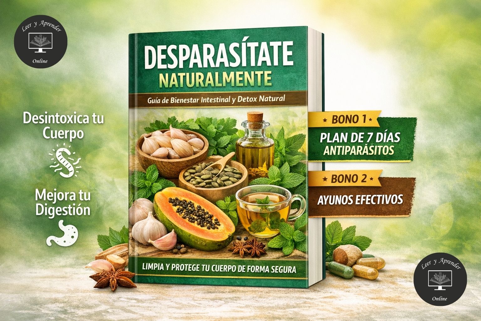 Desparasítate Naturalmente + Bonos Especiales